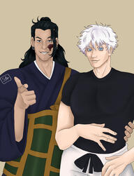 One character, head shot